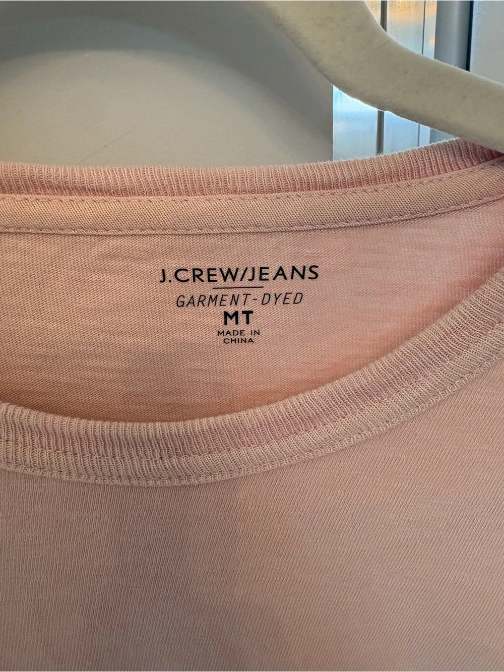 J. Crew Men's Short Sleeve Pocket Tee in Pale Pink‎